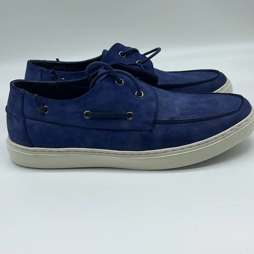 Kenneth Cole REACTION Men's Indy Boat Shoe, Navy,